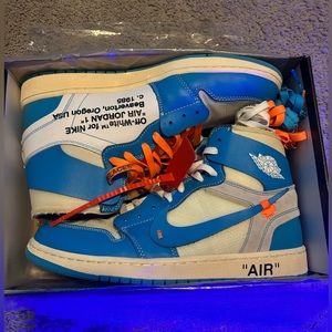 Off White UNC Jordan 1s